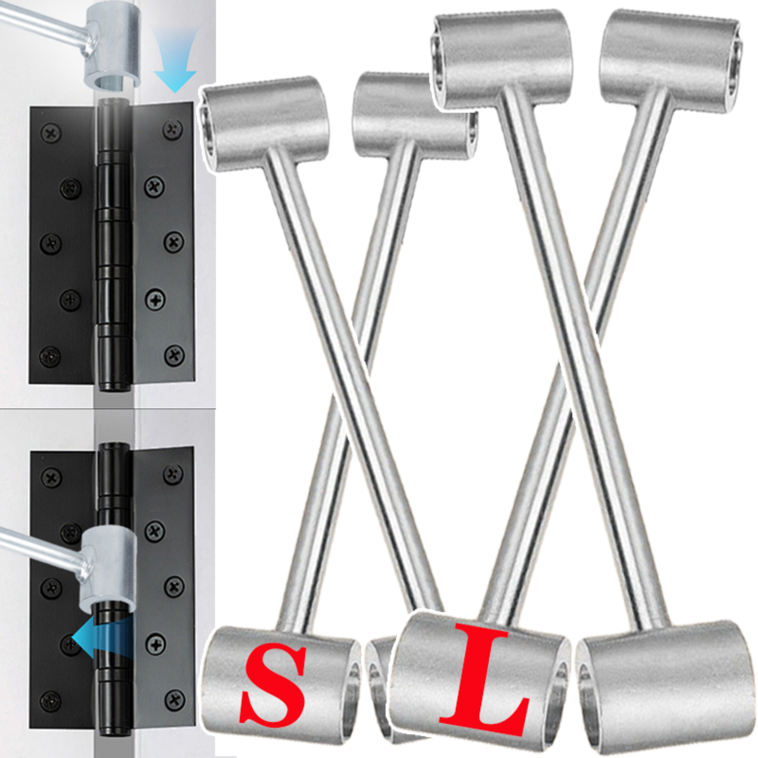 Furniture Hardware Repair - 1-2PCS Double Head Hinge Gap Repair