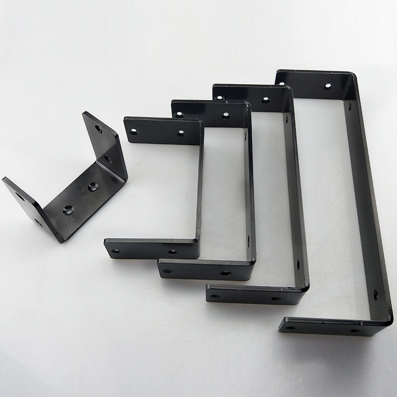 Shelf Bracket Pair - 1PCS Black U-shaped Wall-mounted Shelf Support