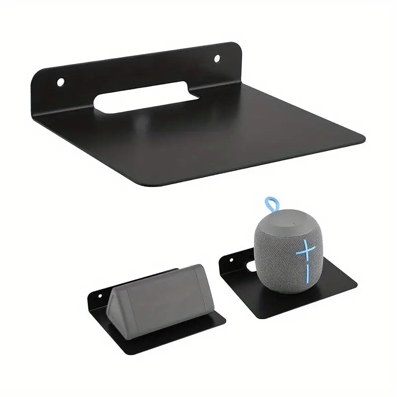 Shelf Bracket Pair - Wall Mounted Floating Bracket,Metal Speaker Shelf