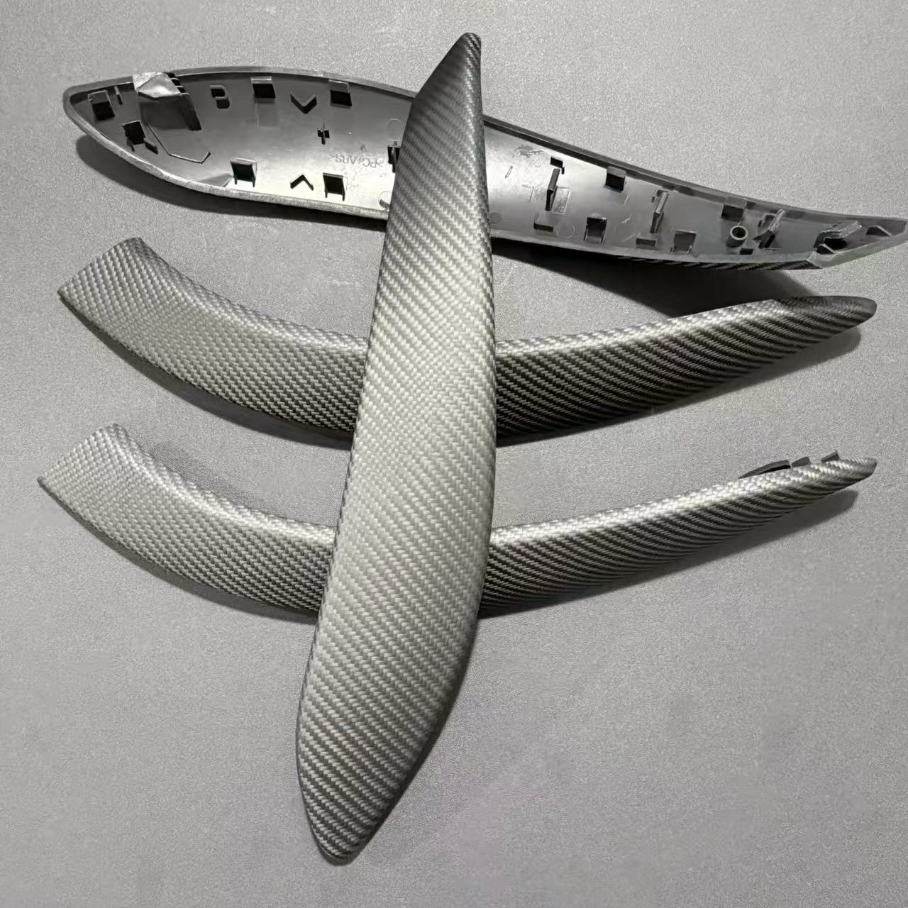 Door Handle Bar - Real Carbon Fiber Interior Car Door