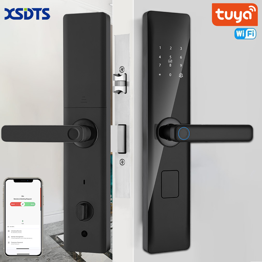Door Handle Bar - Tuya Smart Lock Wirelss With Fingerprint
