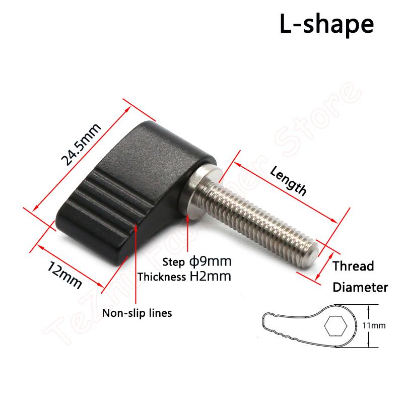 1pc M4 M5 M6 M8 Thumb Screws L - Barrel Bolt Slide 리뷰 및 가격