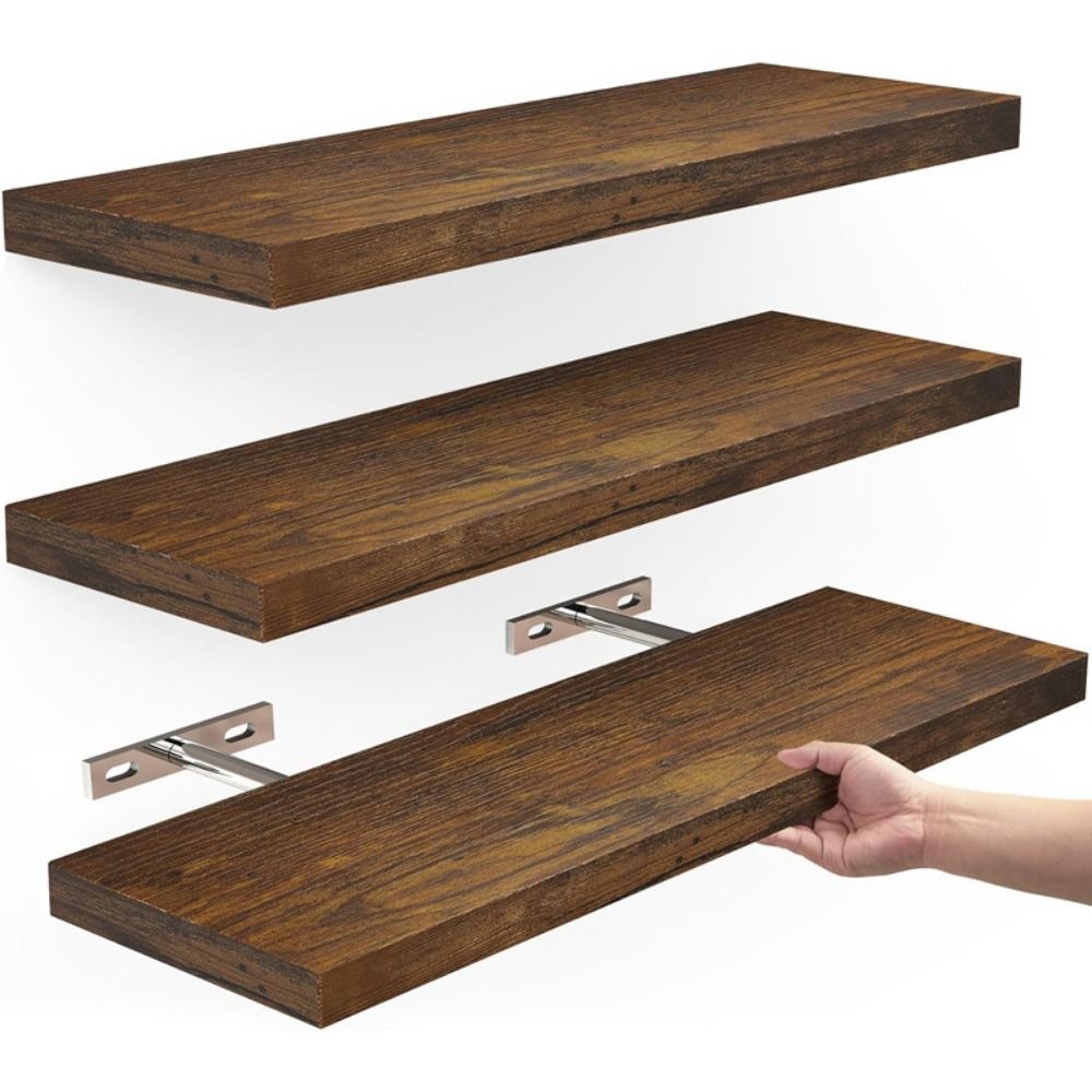 Wooden Hanging Storage Rack Du - Shelf Bracket Pair 리뷰 및 가격
