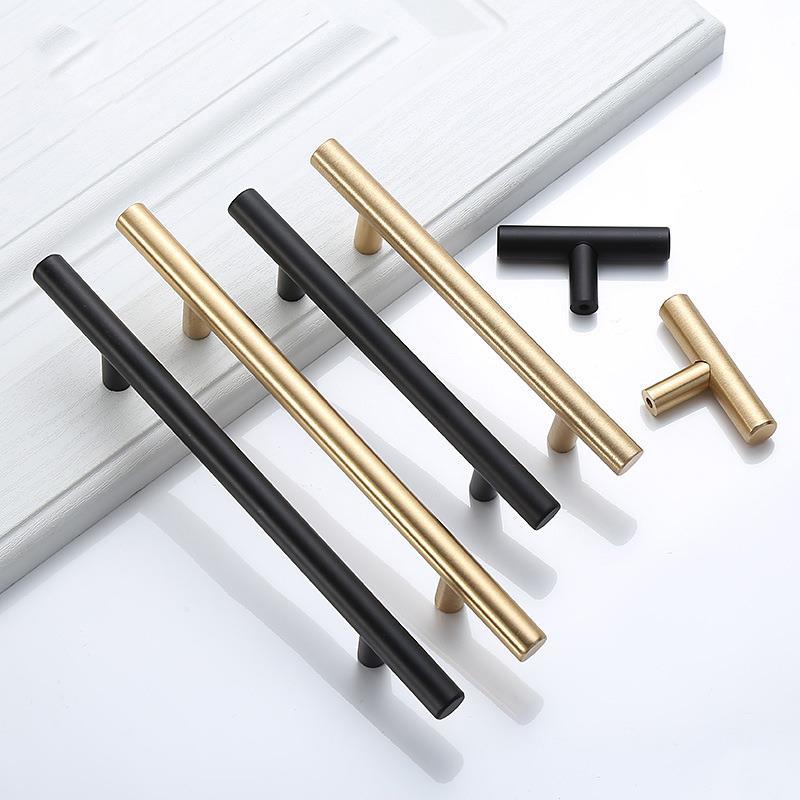 Modern Gold Brushed Straight C - Furniture Hardware Gold 리뷰 및 가격