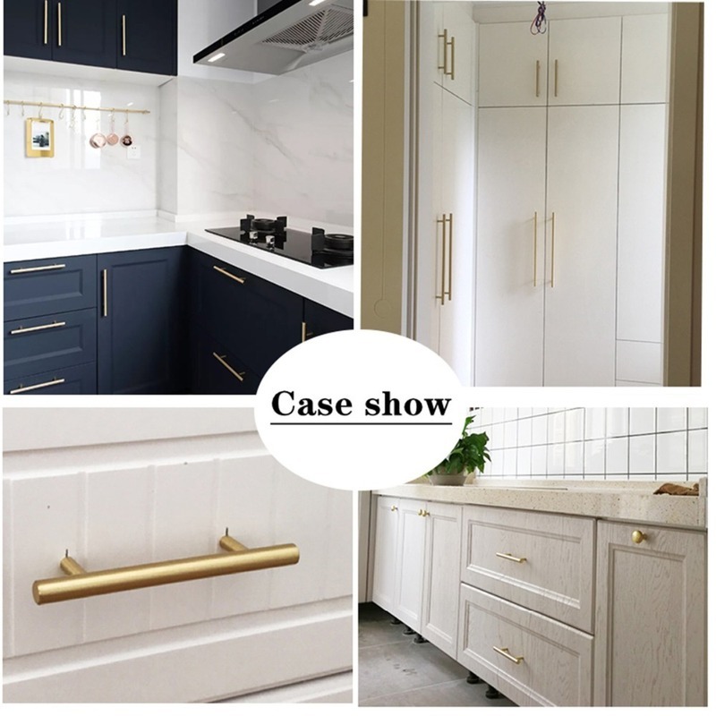 Modern Gold Brushed Straight C - Furniture Hardware Gold 리뷰 및 가격