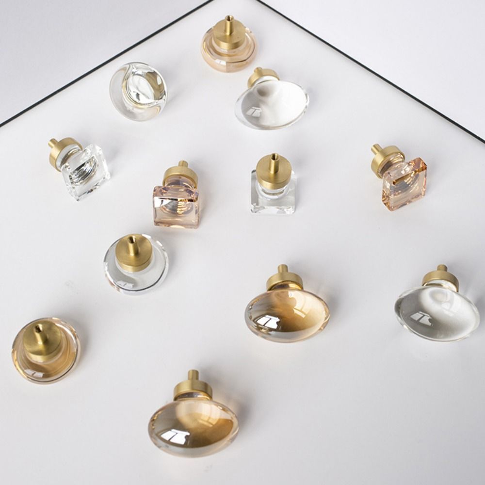 Crystal Glass Furniture Handle - Furniture Hardware Gold 리뷰 및 가격