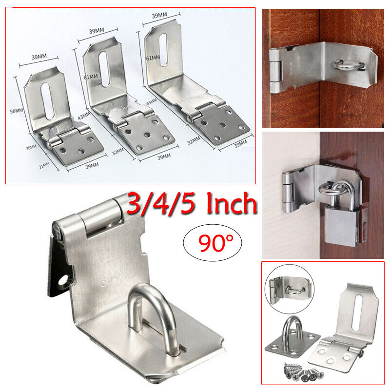 90 Degree Padlock Hasp Door Cl - Barrel Bolt Slide 리뷰 및 가격