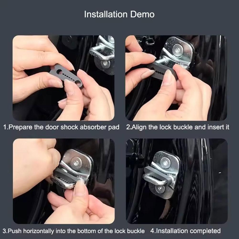 4pcs Car Door Lock Shock Absor - Universal Furniture Hardware 리뷰 및 가격