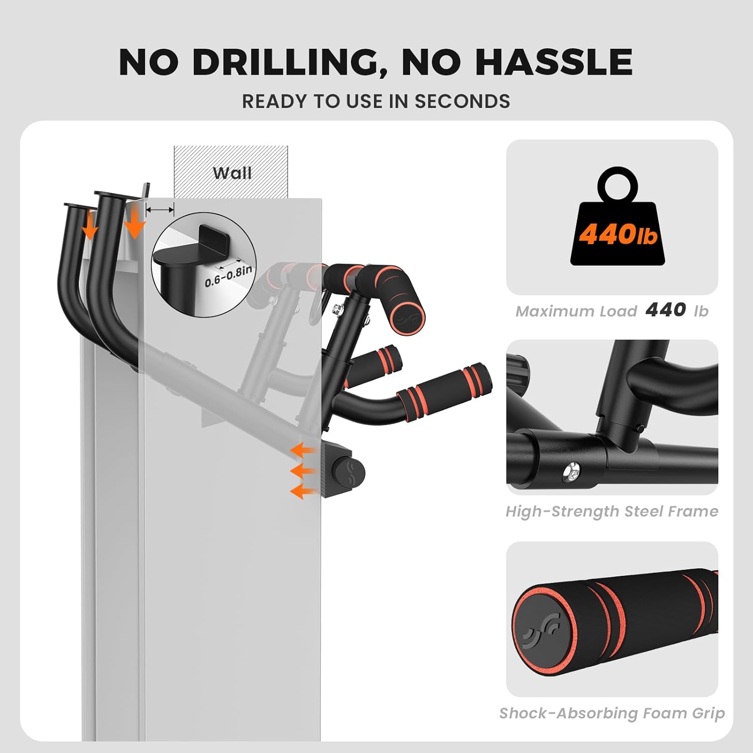 Door Pull Up Bar for Doorway w - Door Handle Bar 리뷰 및 가격