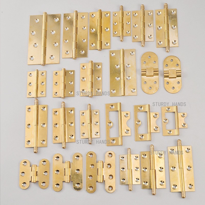 10pcs brass hinges, gold hinge - Furniture Hardware Gold 리뷰 및 가격