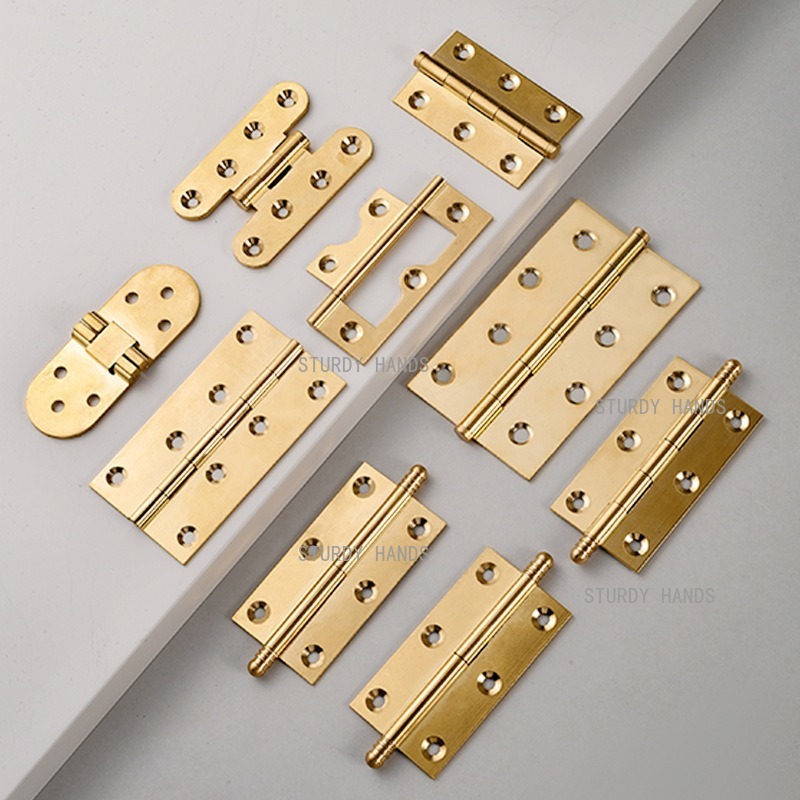 10pcs brass hinges, gold hinge - Furniture Hardware Gold 리뷰 및 가격