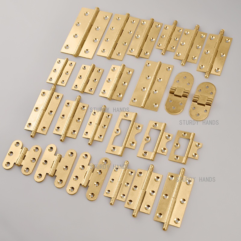 10pcs brass hinges, gold hinge - Furniture Hardware Gold 리뷰 및 가격