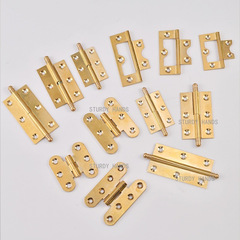 10pcs brass hinges, gold hinge - Furniture Hardware Gold 리뷰 및 가격