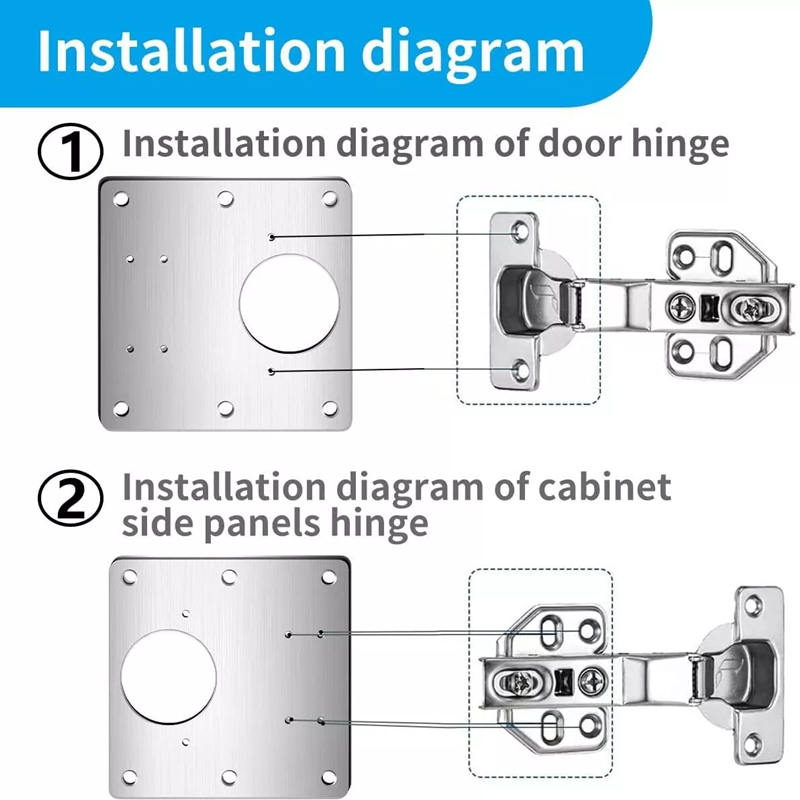 2/10Pcs Sets Hinge Repair Plat - Furniture Hardware Repair 리뷰 및 가격