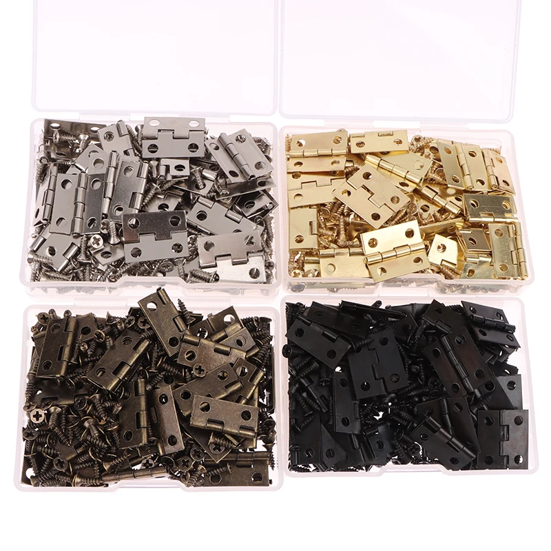 50pcs/box Hinges + 200 Screws  - Furniture Hardware Gold 리뷰 및 가격