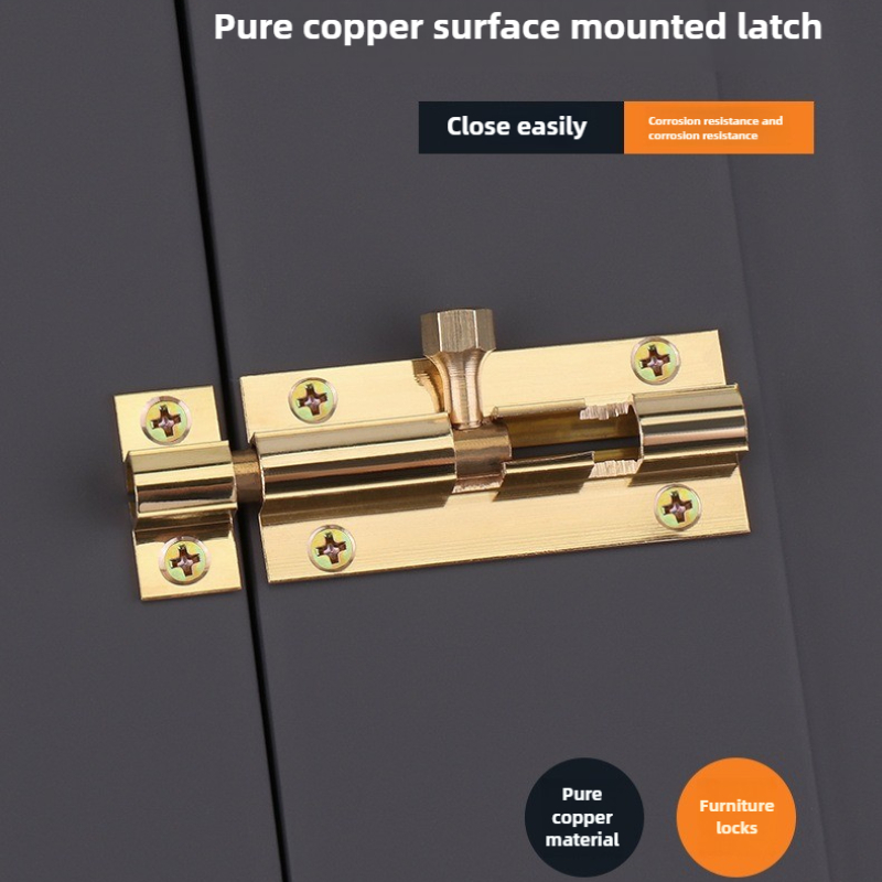 1PCS  Brass Doors Slide Latch  - Barrel Bolt Slide 리뷰 및 가격
