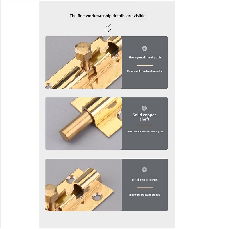 1PCS  Brass Doors Slide Latch  - Barrel Bolt Slide 리뷰 및 가격