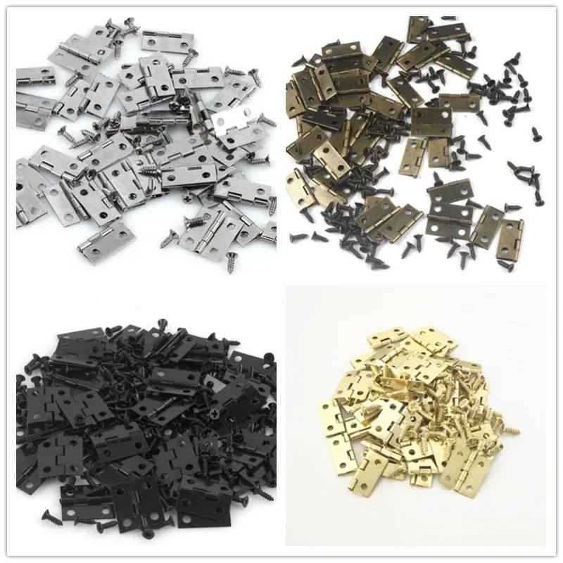 50pcs Mini Hinge For Small Cra - Furniture Hardware Gold 리뷰 및 가격