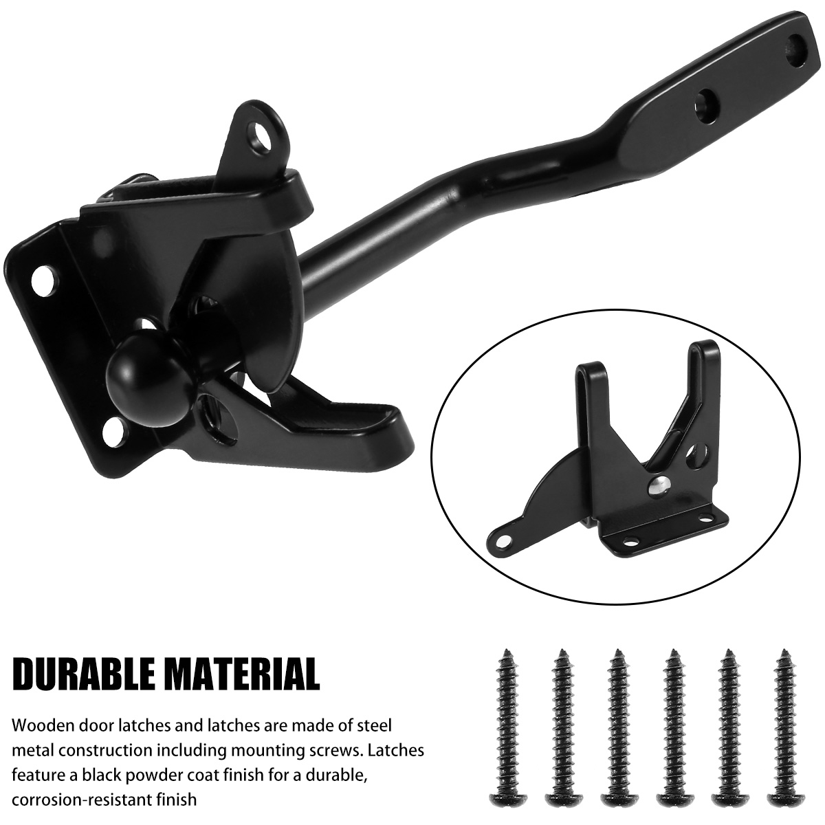 Self-Locking Gate Latch Carbon - Barrel Bolt Slide 리뷰 및 가격