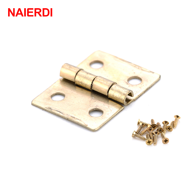 50PCS NAIERDI Antique Hinge Mi - Furniture Hardware Gold 리뷰 및 가격
