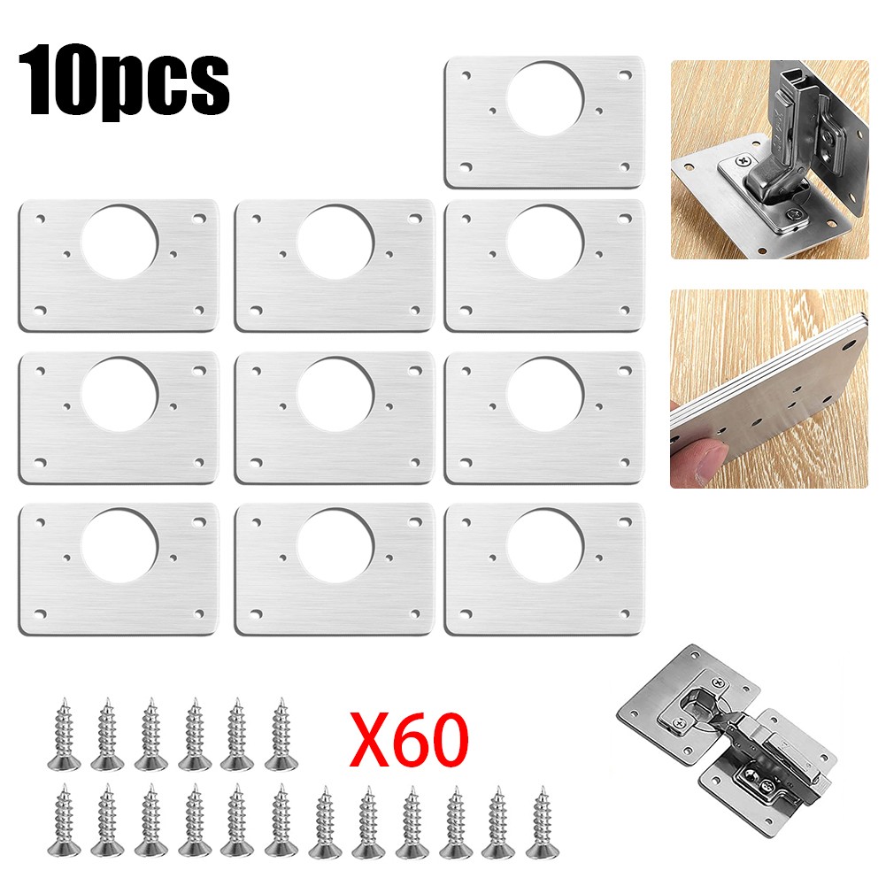 1/2/4/10Pcs Hinge Repair Plate - Furniture Hardware Repair 리뷰 및 가격