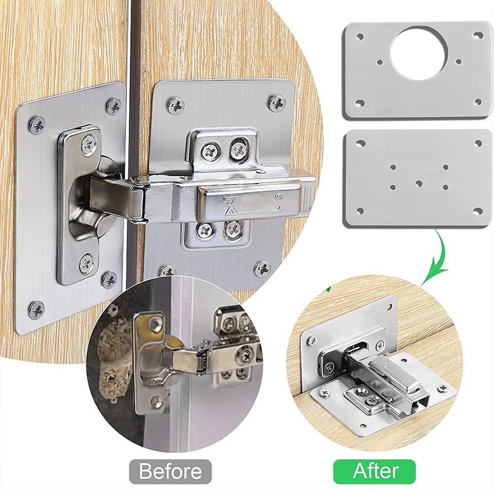 1/2/4/10Pcs Hinge Repair Plate - Furniture Hardware Repair 리뷰 및 가격