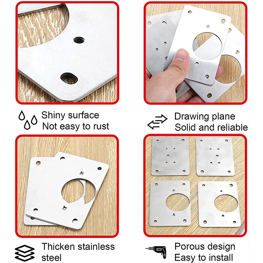 1/2/4/10Pcs Hinge Repair Plate - Furniture Hardware Repair 리뷰 및 가격